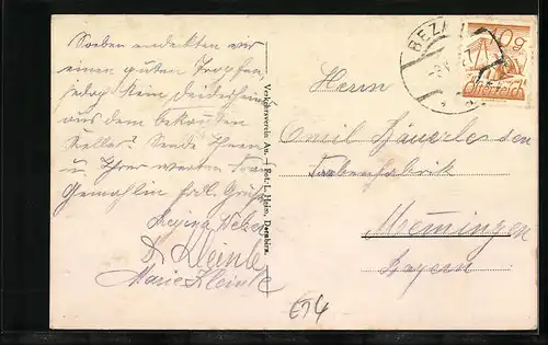 AK Au i. Bregenzerwald, Totalansicht mit Kirche