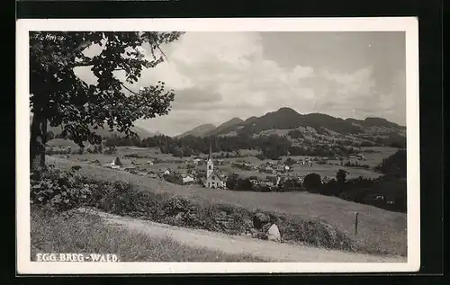 AK Egg i. Bregenzerwald, Ortsansicht mit Kirche