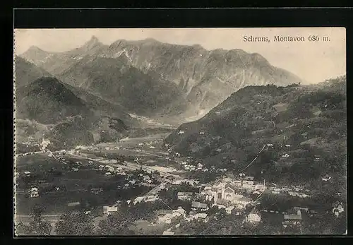 AK Schruns /Montavon, Teilansicht mit Zimba-Spitze