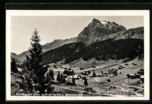 AK Gargellen im Montafon, Teilansicht gegen Madrisa
