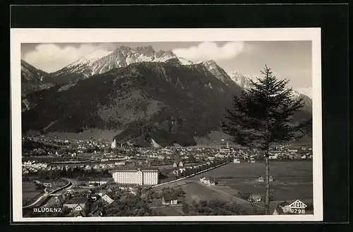 AK Bludenz, Teilansicht mit Bergen