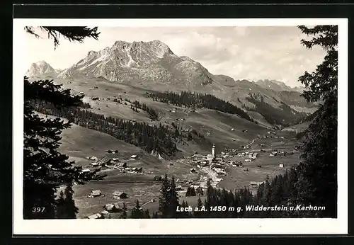 AK Lech a. A., Teilansicht mit Widderstein und Karhorn