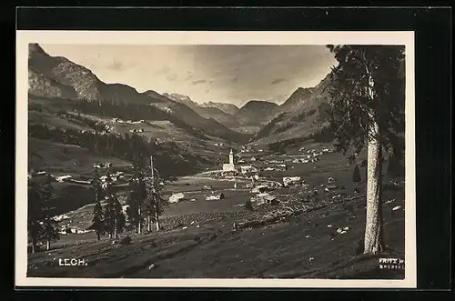 AK Lech, Panorama mit Kirche