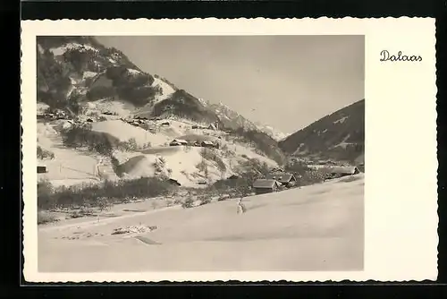 AK Dalaas, Ortspartie im Schnee