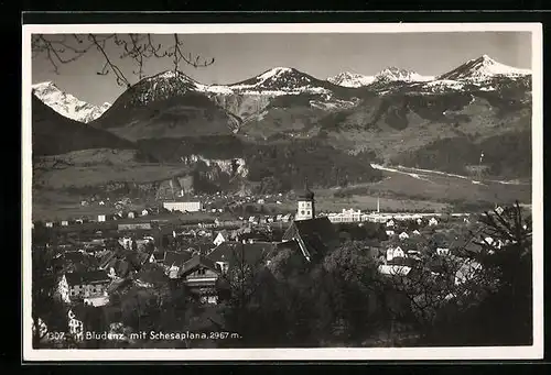 AK Bludenz, Teilansicht mit Schesaplana