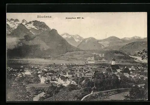 AK Bludenz, Teilansicht mit Scesaplana