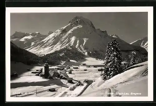 AK Lech a. A., Ortsansicht im Winter