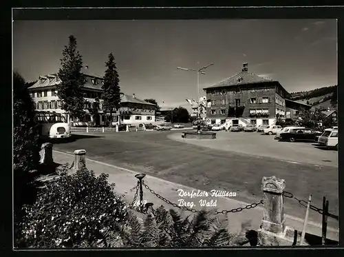 AK Hittisau / Bregenzerwald, Ortspartie mit Gasthaus zur Krone