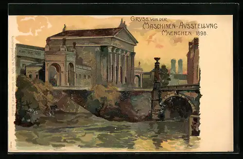 Lithographie München, Maschinen-Ausstellung 1898