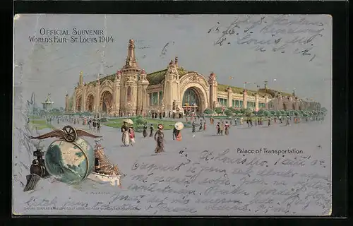 AK St. Louis, Worlds Fair 1904, Palace of Transportation
