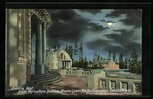 AK Seattle, Alaska-Yukon-Pacific Exposition, Looking East from Agriculture Building
