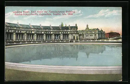 AK Seattle, Alaska-Yukon-Pacific Exposition 1909, Looking South East from the Manufacturers Building