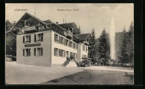 AK Dornbirn, Restauration Gütle mit Springbrunnen