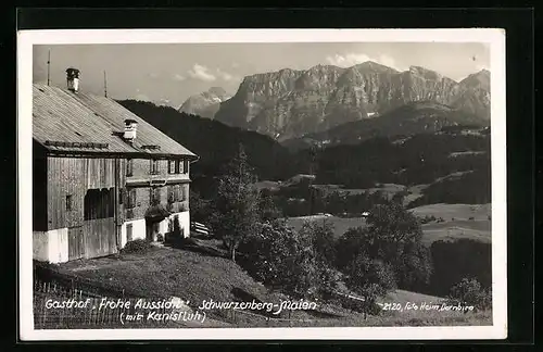 AK Schwarzenberg-Maien, Gasthof Frohe Aussicht mit Kanisfluh