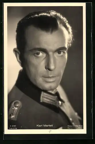 AK Schauspieler Karl Martell in Uniform