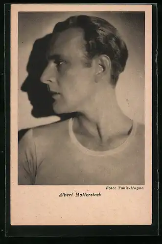 AK Schauspieler Albert Matterstock im Seitenprofil