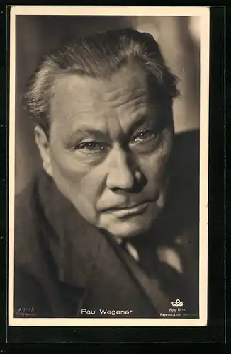 AK Schauspieler Paul Wegener mit ernstem Blick
