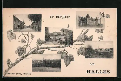 AK Les Halles, Le Chateau, la Tour, Vue Générale