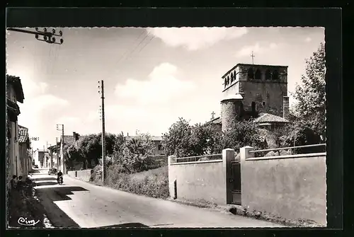 AK Montanay, Eglise, Grande Rue