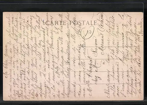 AK Mornant, Ansichten in Buchstaben, Blumen