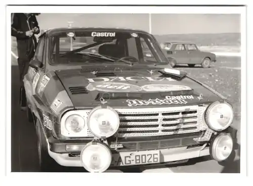 18 Fotografien Rallye-Rennen Tour de Europe in der DDR, Auto BMW, Opel, Ford, Trabant, Wartburg, Audi, Seat, Volkswagen