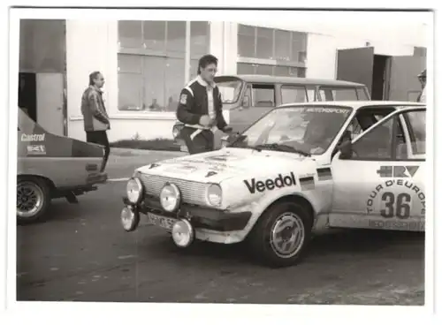 18 Fotografien Rallye-Rennen Tour de Europe in der DDR, Auto BMW, Opel, Ford, Trabant, Wartburg, Audi, Seat, Volkswagen