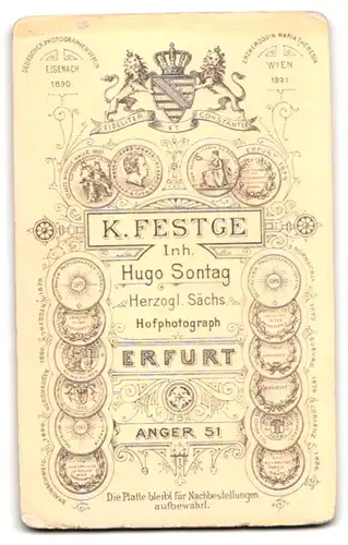 Fotografie K. Festge, Erfurt, Anger 51, Einjährig-Freiwilliger in Gardeuniform Eisenbahn Regiment Nr. 1, Zwickerbrille
