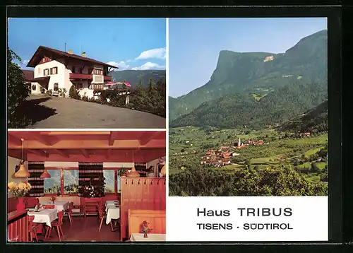 AK Tisens /Meran, Pension Haus Tribus, Innenansicht, Teilansicht
