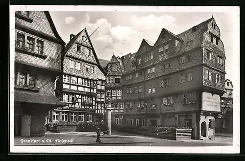 AK Alt-Frankfurt, am Gasthaus Roseneck