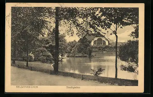 AK Gelsenkirchen, Seepartie im Stadtgarten