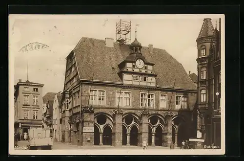 AK Minden i. W., am Rathaus