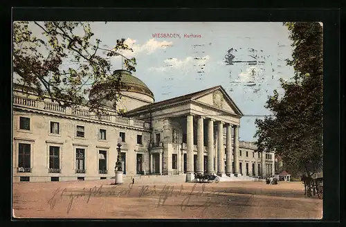 AK Wiesbaden, Vorderansicht vom neuen Kurhaus
