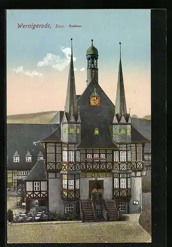 AK Wernigerode / Harz, Rathaus