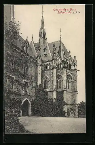 AK Wernigerode / Harz, Schlosskirche