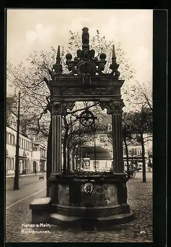 AK Hanau / Main, Marktbrunnen