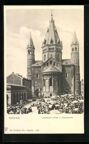 AK Mainz, Liebfrauenplatz und Hauptwache