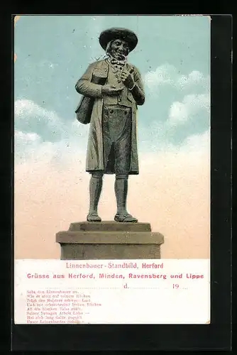 AK Herford, Linnenbauer-Standbild