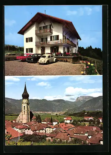 AK St. Pauls /Eppan, Pension Weinberg, Ortsansicht