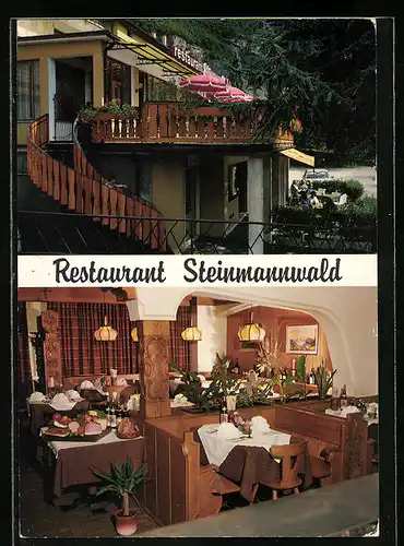 AK Steinmannwald /Leifers, Restaurant-Cafe Steinmannwald, Brennerstrasse 51