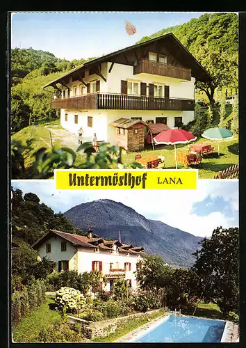 AK Lana bei Meran, Hotel Untermösslhof, Völlaner Weg 5