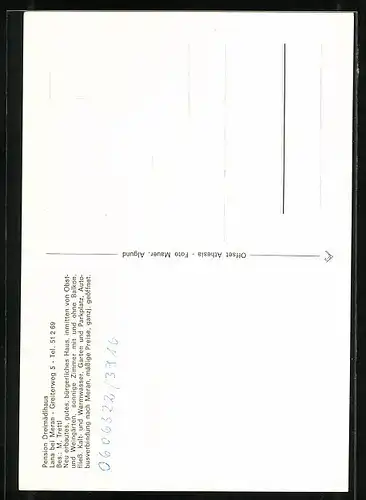 AK Lana bei Meran, Pension Dreimädlhaus, Greiterweg 5