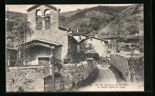 AK Vienne, La vieille Eglise de Tupin