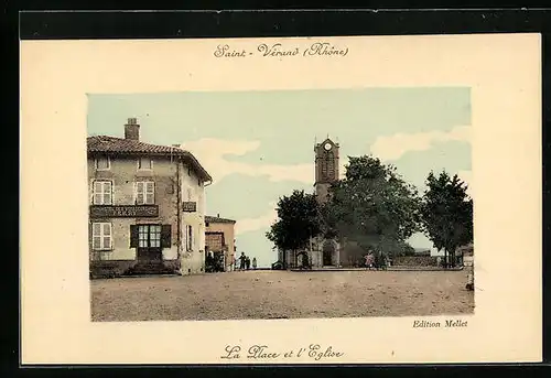 AK St-Vérand, La Place et l`Eglise