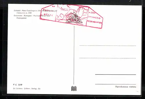 AK Karerpass, Paulinahütte mit dem Rosengarten