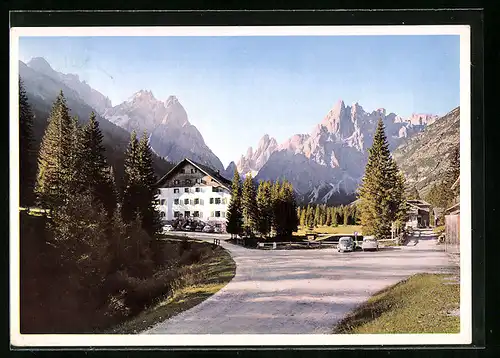 AK Sexten, Hotel Dolomitenhof - Fischleinboden