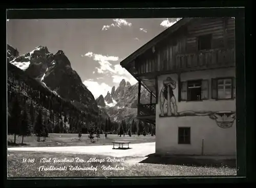 AK Sexten, Hotel Fischleinboden-Dolomitenhof - Am Nebenhaus