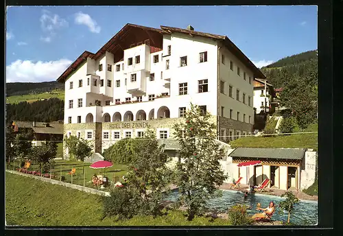 AK Sexten, Hotel Drei Zinnen mit Garten und Swimming Pool