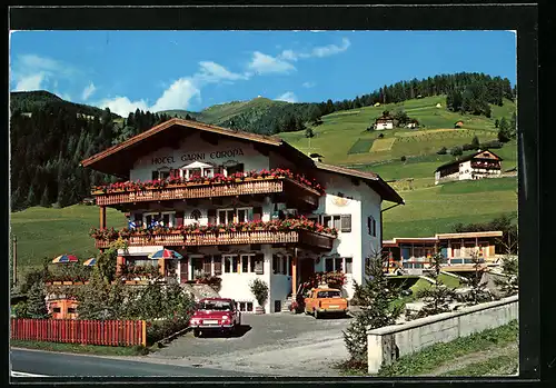 AK Sexten, Hotel Garni Europa mit Umgebung