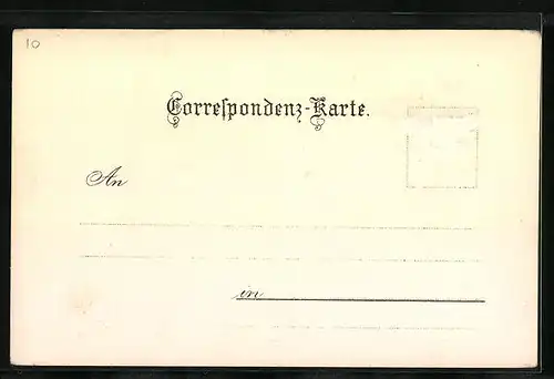 Lithographie Seebenstein, Partie aus dem Schlosspark