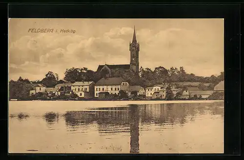 AK Feldberg i. M., Blick auf die Ortschaft